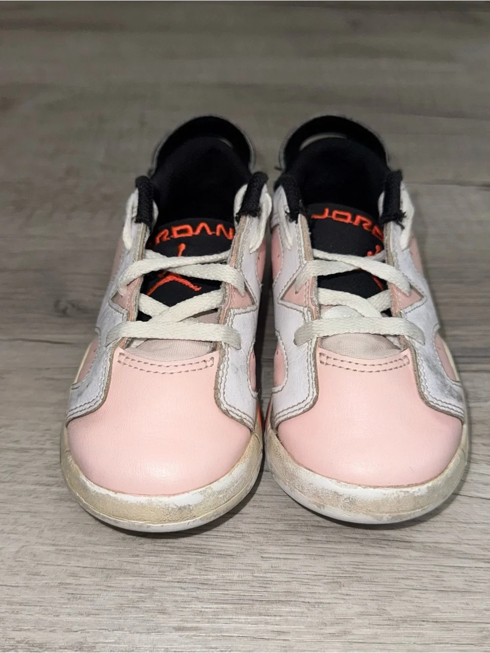 Nike Air Jordan Retro 6 Low Atmosphere Pink/Orange Toddler Size 9C DV3529-102
